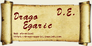 Drago Egarić vizit kartica